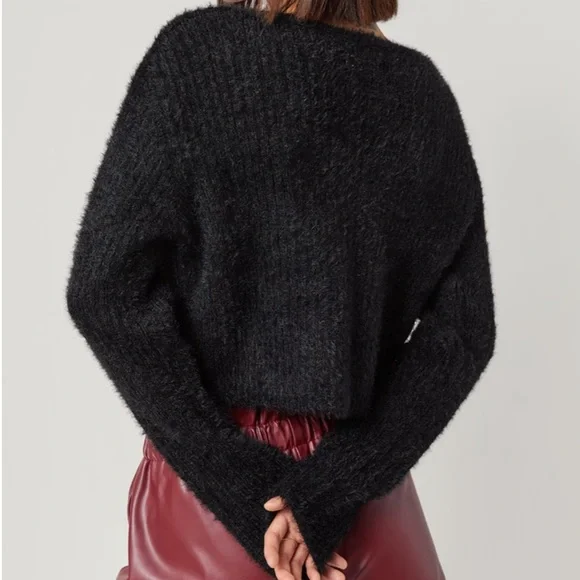 Beck Fuzzy Cropped Cardigan - Picture 3 of 7